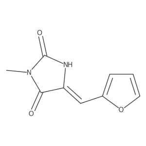 2,4-Imidazolidinedione, 5-(2-furanylmethylene)-3-methyl-, (Z)- Structure