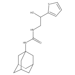 1-(Adamantan-1-yl)-3-[2-hydroxy-2-(thiophen-2-yl)ethyl]urea Structure