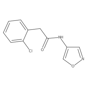 2-(2-chlorophenyl)-N-(isoxazol-4-yl)acetamide结构式