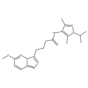 N-[3,5-dimethyl-1-(propan-2-yl)-1H-pyrazol-4-yl]-4-(6-methoxy[1,2,4]triazolo[4,3-b]pyridazin-3-yl)butanamide Structure