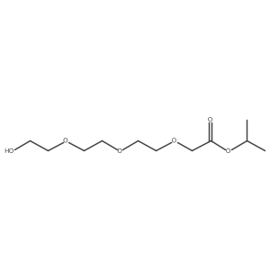 Isopropyl 2-(2-(2-(2-hydroxyethoxy)ethoxy)ethoxy)acetate结构式