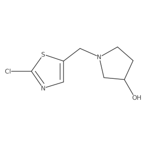 (S)-1-((2-chlorothiazol-5-yl)methyl)pyrrolidin-3-ol结构式