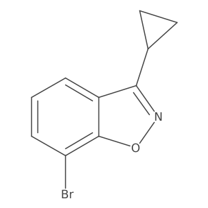 7-Bromo-3-cyclopropylbenzo[D]isoxazole结构式
