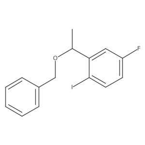 2-(1-(Benzyloxy)ethyl)-4-fluoro-1-iodobenzene结构式