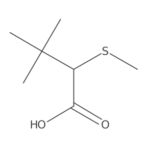 3,3-Dimethyl-2-(methylsulfanyl)butanoic acid Structure