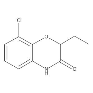 8-chloro-2-ethyl-3,4-dihydro-2H-1,4-benzoxazin-3-one Structure
