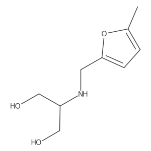 2-{[(5-Methylfuran-2-yl)methyl]amino}propane-1,3-diol Structure