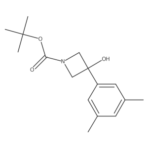 Tert-butyl 3-(3,5-dimethylphenyl)-3-hydroxyazetidine-1-carboxylate结构式