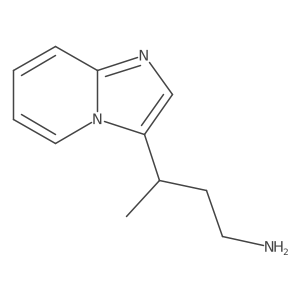 3-{Imidazo[1,2-a]pyridin-3-yl}butan-1-amine结构式