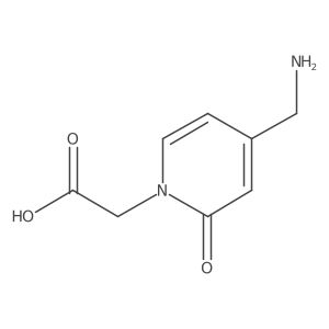 2-[4-(Aminomethyl)-2-oxo-1,2-dihydropyridin-1-yl]acetic acid结构式