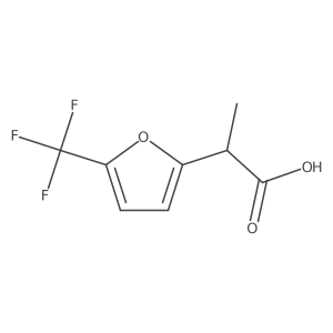 2-[5-(Trifluoromethyl)furan-2-yl]propanoic acid结构式