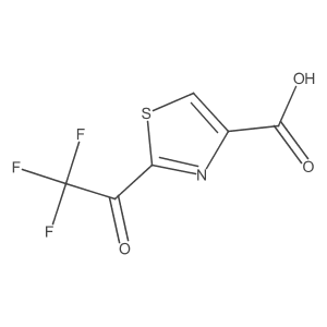2-(Trifluoroacetyl)-1,3-thiazole-4-carboxylic acid Structure