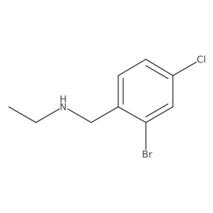 [(2-Bromo-4-chlorophenyl)methyl](ethyl)amine Structure