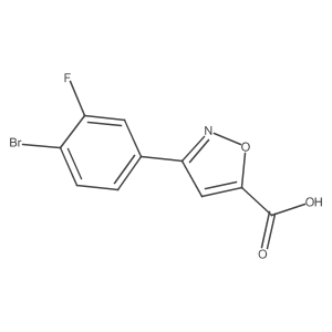 3-(4-Bromo-3-fluorophenyl)-1,2-oxazole-5-carboxylic acid Structure