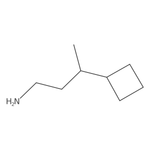3-Cyclobutylbutan-1-amine Structure