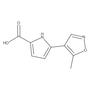 5-(5-Methylisoxazol-4-yl)-1H-pyrrole-2-carboxylic acid Structure