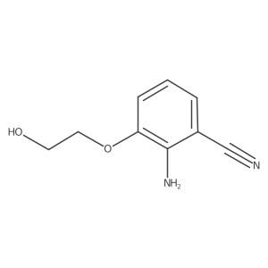 2-Amino-3-(2-hydroxyethoxy)benzonitrile Structure