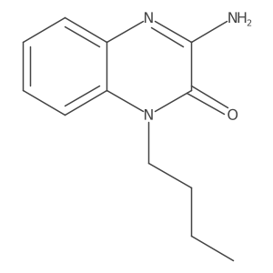 1-n-Butyl-1,2-dihydro-2-oxo-3-aminoquinoxaline结构式