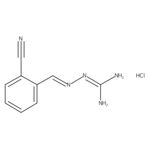 N-{[(2-cyanophenyl)methylidene]amino}guanidine hydrochloride Structure