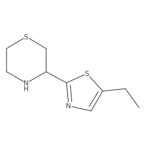 3-(5-Ethylthiazol-2-yl)thiomorpholine Structure