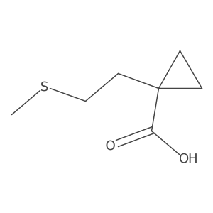 1-[2-(Methylsulfanyl)ethyl]cyclopropane-1-carboxylic acid Structure