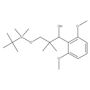 3-[Tert-butyl(dimethyl)silyl]oxy-1-(2,6-dimethoxyphenyl)-2,2-dimethylpropan-1-ol Structure