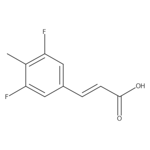 3,5-Difluoro-4-methylcinnamic acid Structure
