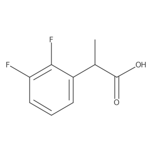 (2S)-2-(2,3-difluorophenyl)propanoic acid结构式