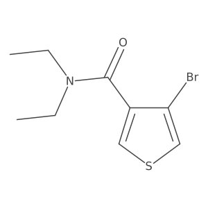 4-Bromo-N,N-diethylthiophene-3-carboxamide结构式