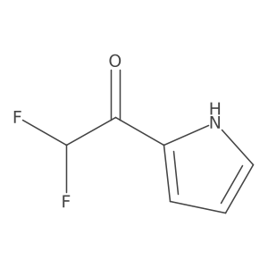 2,2-difluoro-1-(1H-pyrrol-2-yl)ethan-1-one结构式