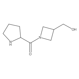 (3-(Hydroxymethyl)azetidin-1-yl)(pyrrolidin-2-yl)methanone Structure