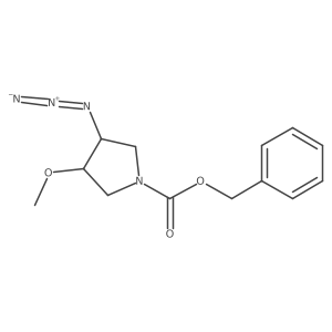 Benzyl 3-azido-4-methoxypyrrolidine-1-carboxylate结构式