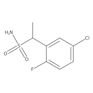 1-(5-Chloro-2-fluorophenyl)ethane-1-sulfonamide结构式