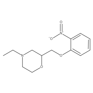 4-Ethyl-2-((2-nitrophenoxy)methyl)morpholine结构式