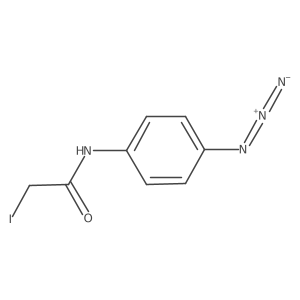 N-(4-Azidophenyl)-2-iodoacetamide结构式