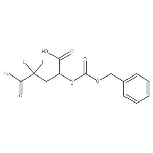 4-{[(Benzyloxy)carbonyl]amino}-2,2-difluoropentanedioic acid Structure