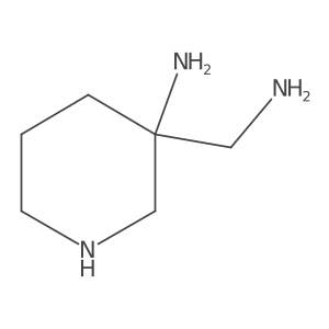 3-(Aminomethyl)piperidin-3-amine Structure