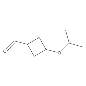 3-(Propan-2-yloxy)cyclobutane-1-carbaldehyde结构式