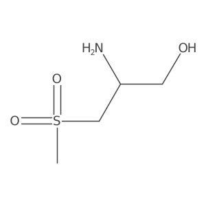 2-Amino-3-methanesulfonylpropan-1-ol Structure