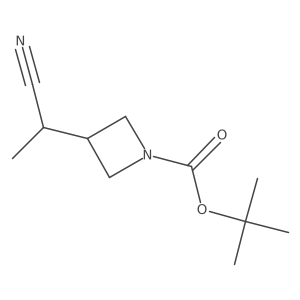 Tert-butyl 3-(1-cyanoethyl)azetidine-1-carboxylate Structure