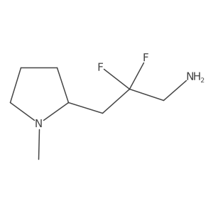 2,2-Difluoro-3-(1-methylpyrrolidin-2-yl)propan-1-amine Structure