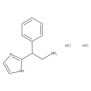 2-(1H-imidazol-2-yl)-2-phenylethan-1-amine dihydrochloride结构式