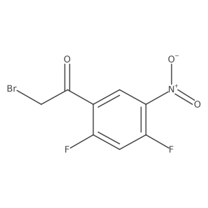 2',4'-Difluoro-5'-nitrophenacyl bromide Structure