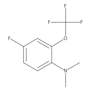 1-Dimethylamino-4-fluoro-2-(trifluoromethoxy)benzene Structure