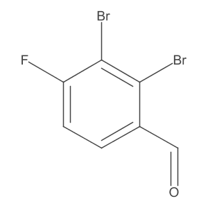 2,3-Dibromo-4-fluorobenzaldehyde Structure