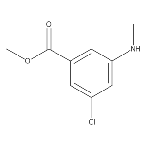 Methyl 3-chloro-5-(methylamino)benzoate Structure