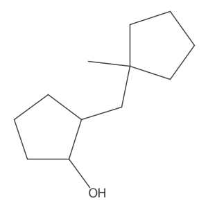 2-[(1-Methylcyclopentyl)methyl]cyclopentan-1-ol Structure
