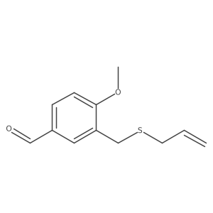 4-Methoxy-3-[(prop-2-en-1-ylsulfanyl)methyl]benzaldehyde Structure