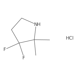 3,3-Difluoro-2,2-dimethylpyrrolidine hydrochloride Structure