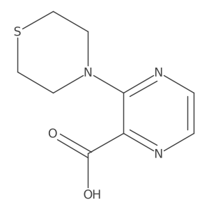 3-(Thiomorpholin-4-yl)pyrazine-2-carboxylic acid Structure
